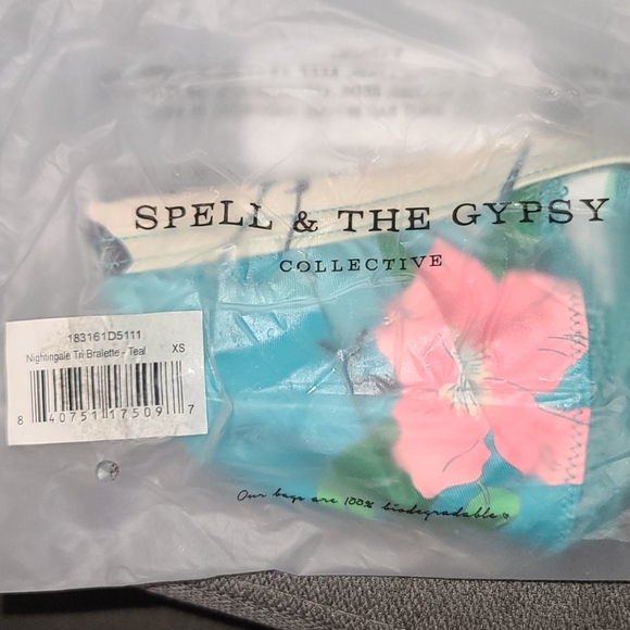 New spell designs nightingale teal tri bralette XS - Picture 15 of 16